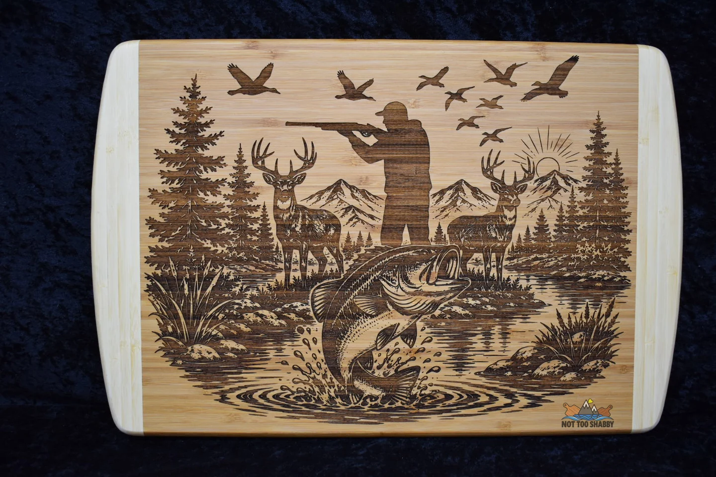 Sportsman engraved board